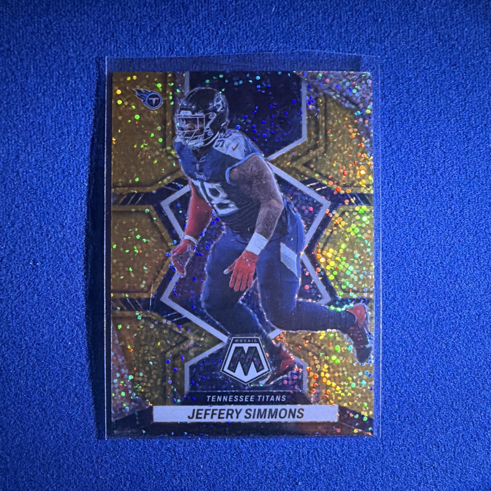 2022 Panini Mosaic Jeffery Simmons #220 Yellow Sparkle SSP (NO SALES/LISTINGS)
