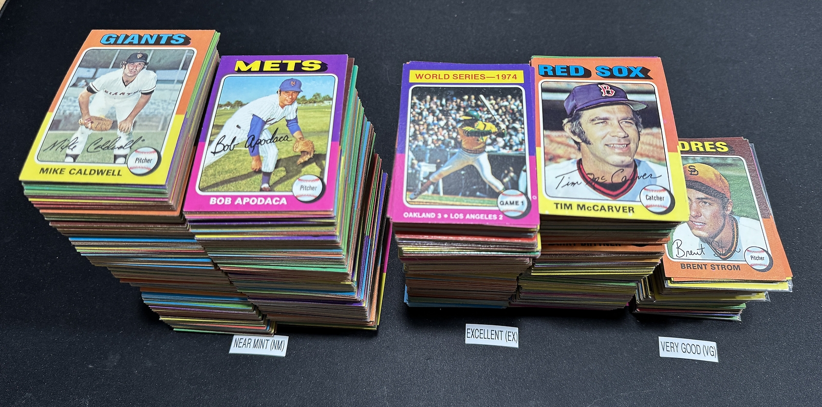 1975 Topps Baseball Cards 301-425 (NM-VG) – You Pick – Complete Your Set