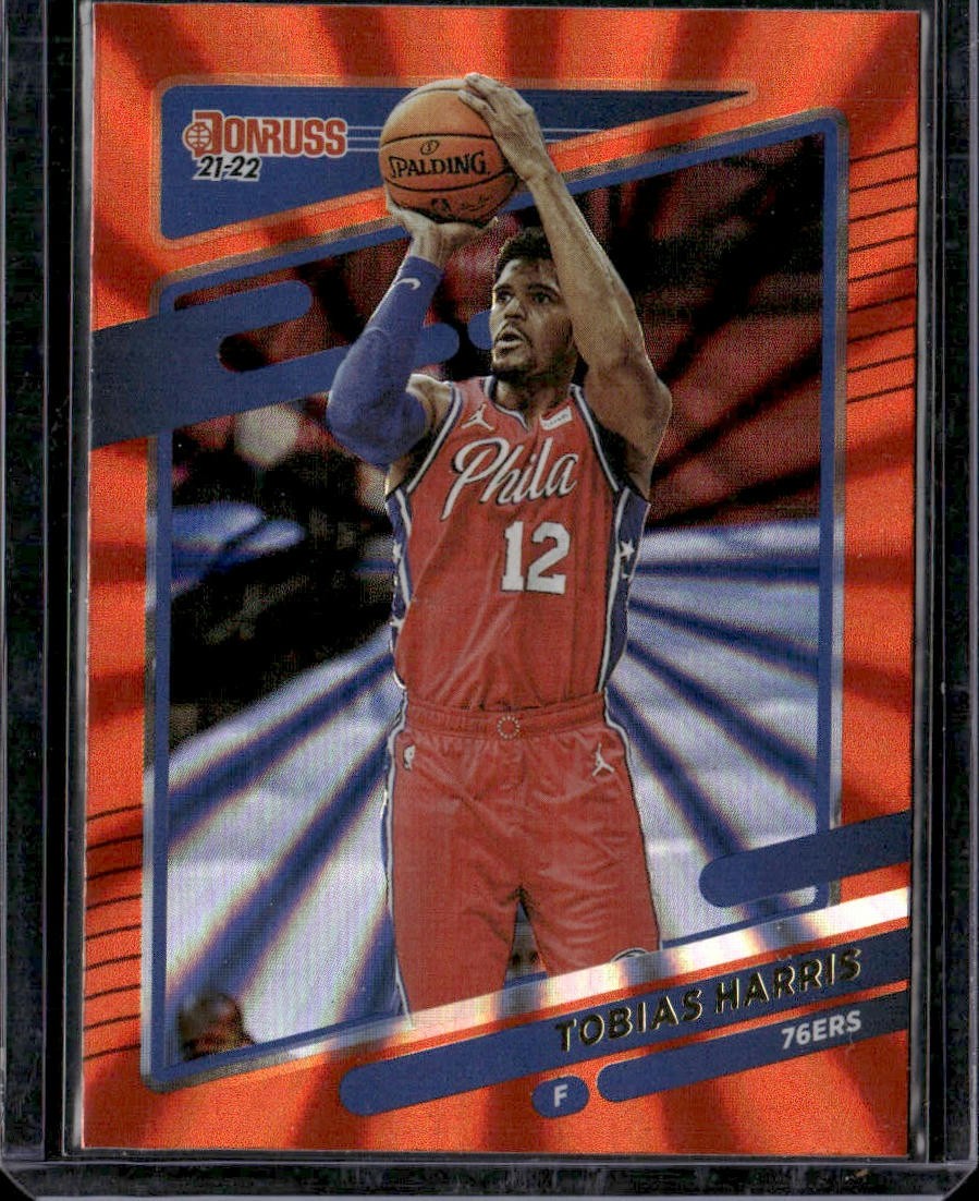 2021-22 Donruss #133 Tobias Harris Holo Orange Laser