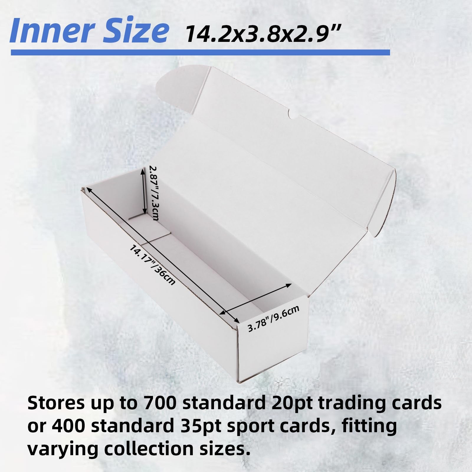 Trading Card Storage 25 Pack 700 Count 20pt with Dividers, 14.2×3.8×2.9 Inch …