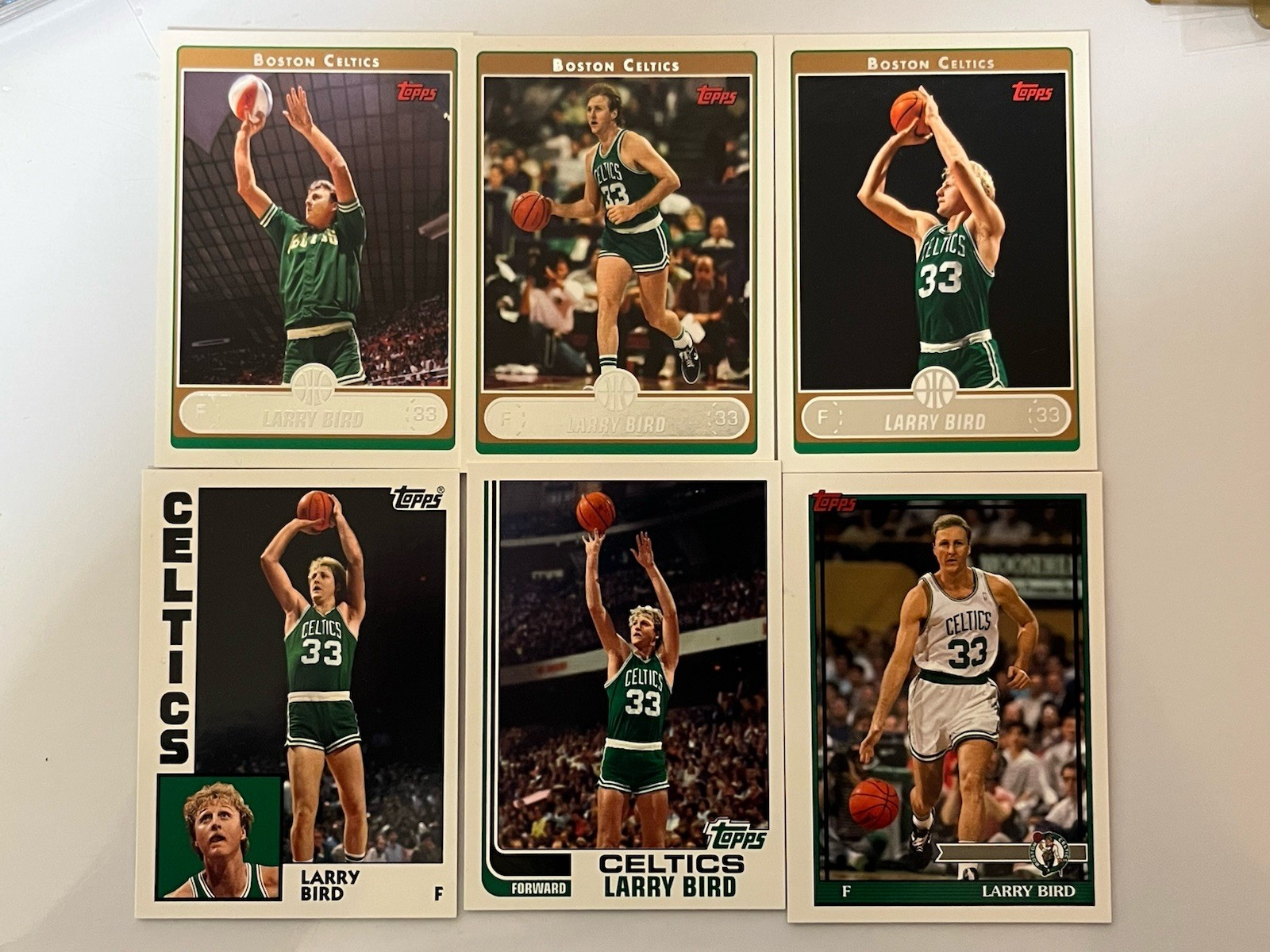 06-07 Topps Larry Bird 6 Card Lot 3 SP’s 3 The Missing Years Celtics HOF MVP🍀