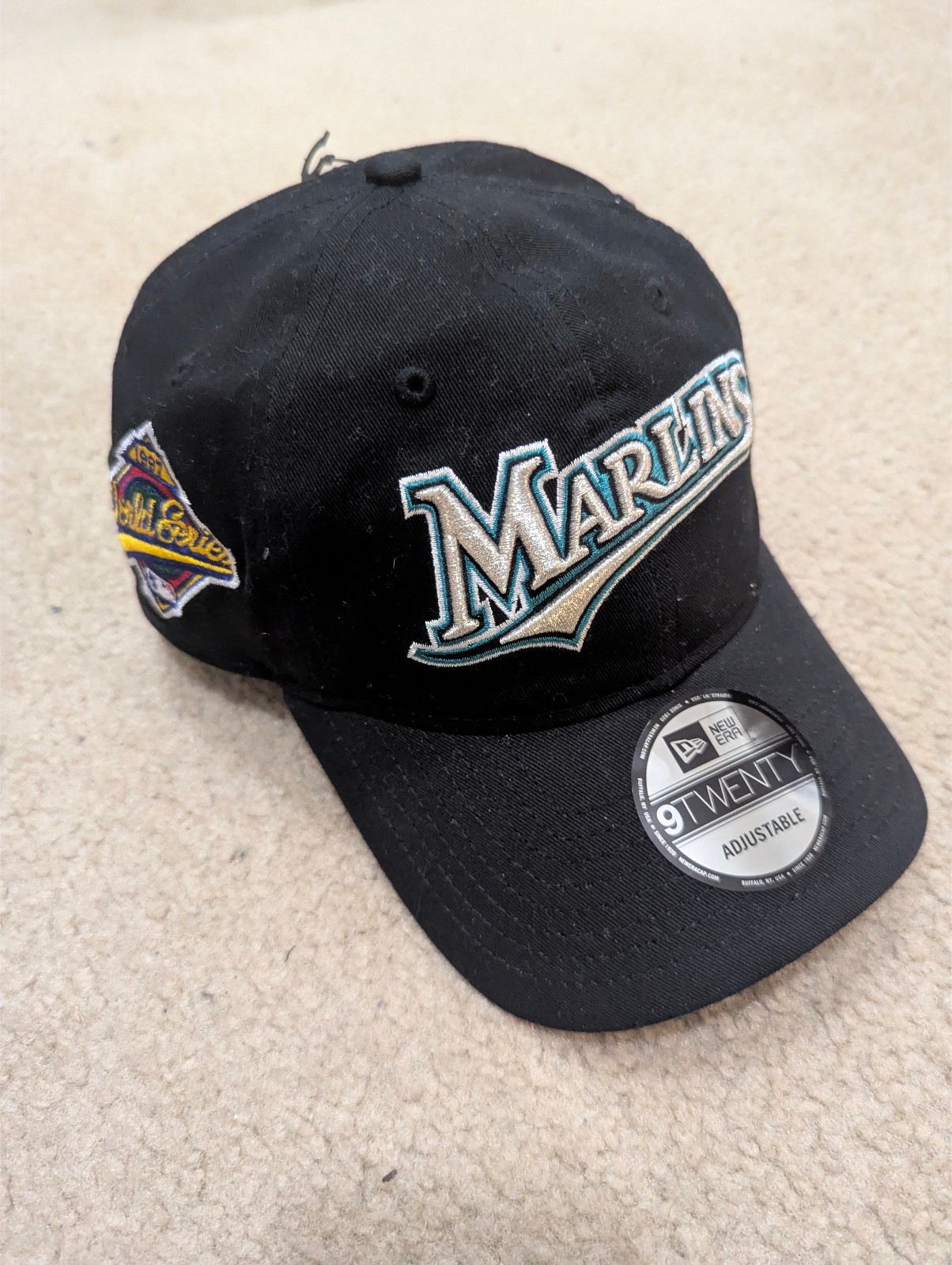 NWT New Era Miami Florida Marlins 1997 World Series 9Twenty Adjustable Dad Hat