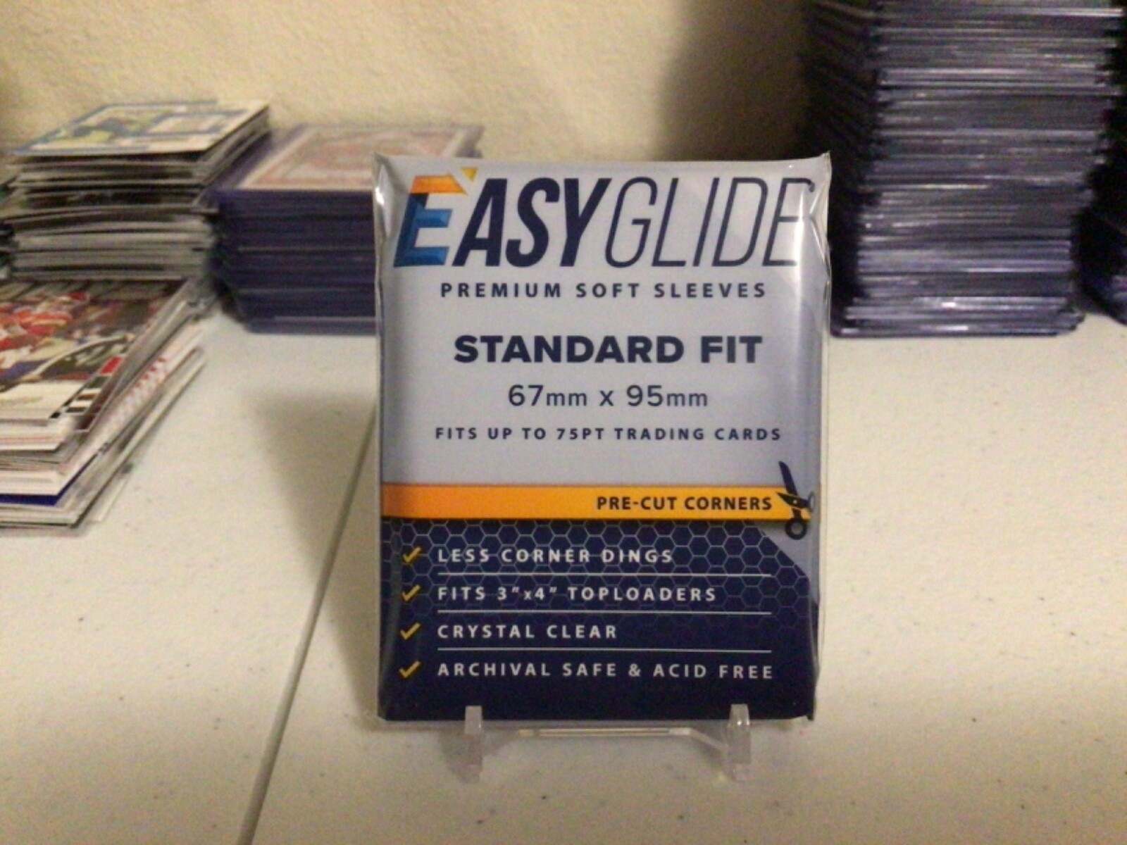 Pack of 100 Shellz Penny Card Soft Sleeves 45 Degree Corner Protection FAST SHIP