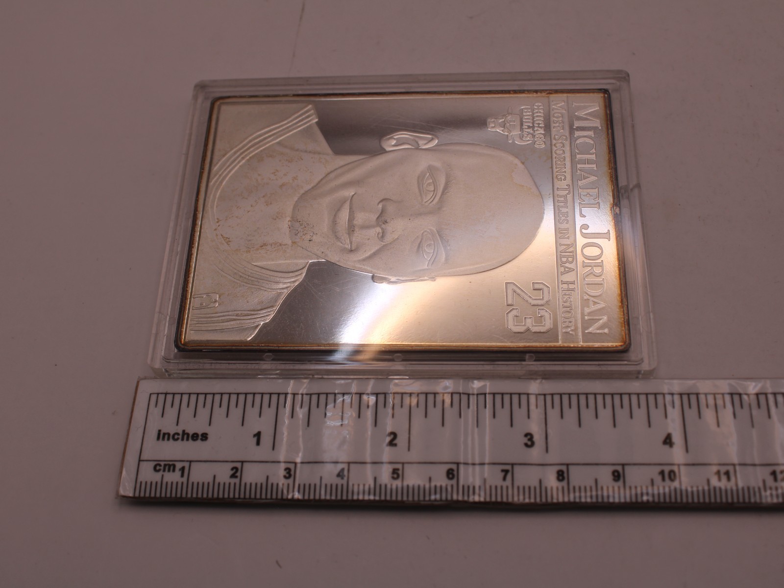 Enviromint ’96 Upper Deck Michael Jordan Chicago Bulls 3.5 oz .999 Silver #1124