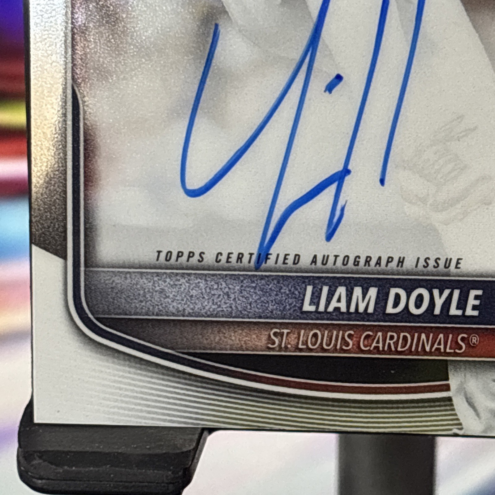 2025 Bowman Chrome Draft Liam Doyle 1st Auto #CPA-LD Cardinals