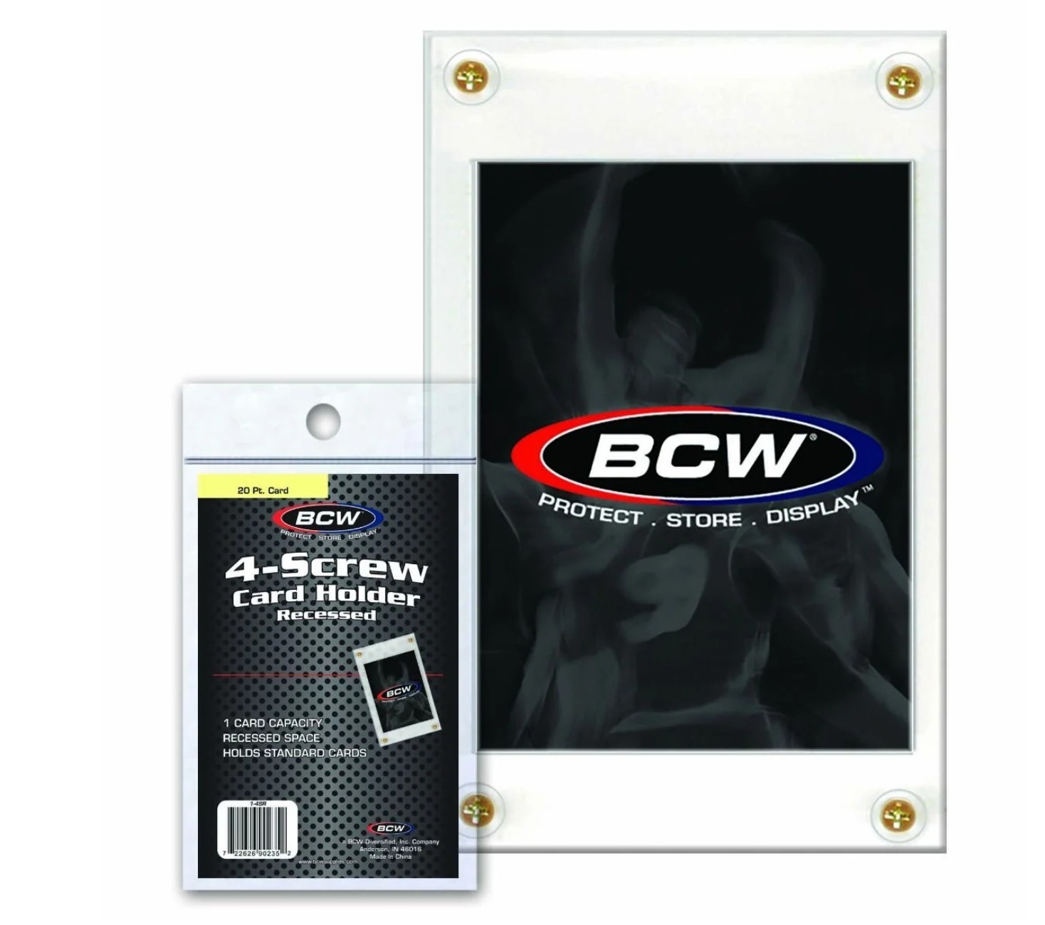 5 BCW 4 Screw Card Holder Recessed SLAB Pokémon MTG Yugi-OH Cards Storage Case