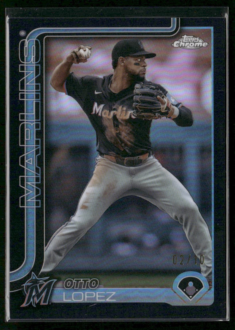2025 Topps Chrome – Otto Lopez #134 Black Refractor /10