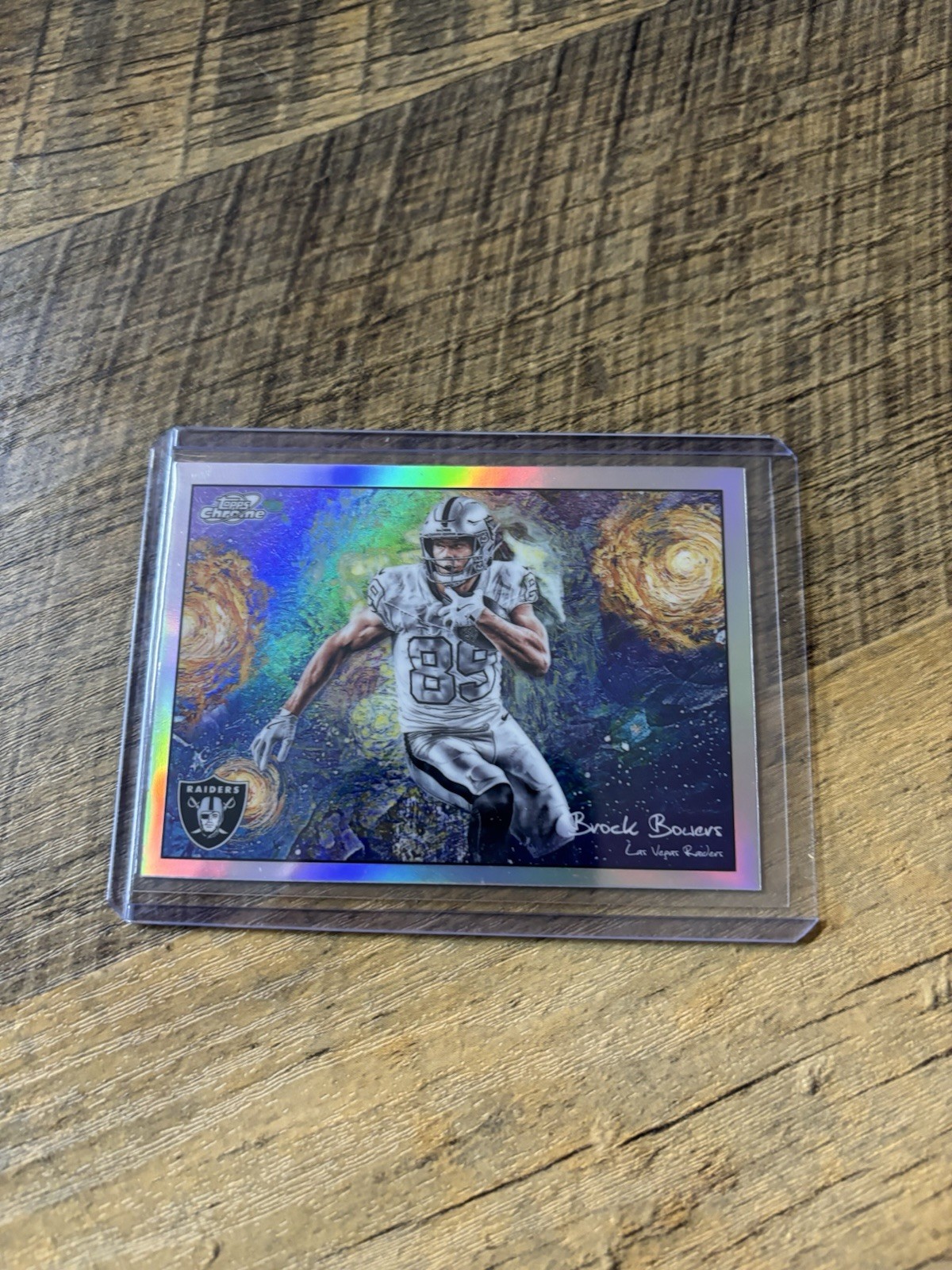 2025 Topps Cosmic Chrome Brock Bowers Stars of The Night #STN-21 Raiders
