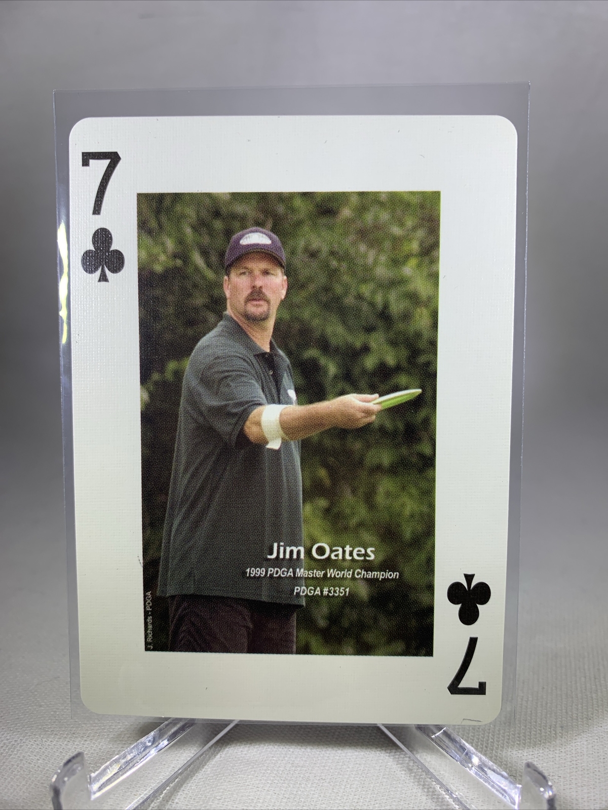 jim Oates Rc 2006 National Tour Playing Disc Golf Card Texas States Rare
