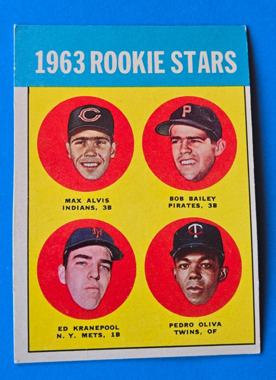 1963 Topps baseball card TONY OLIVA RC #228 EX w/ no creases & crisp imagery