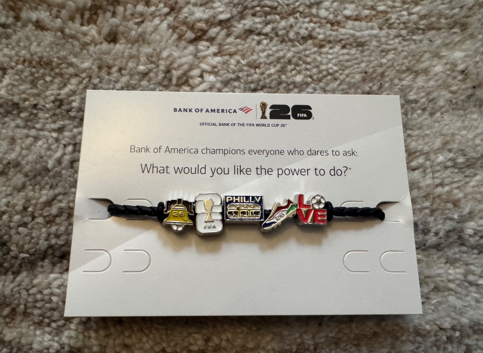 BUILD YOUR OWN – FIFA World Cup 2026 Philly FanFest Bracelets (large) READ DESC