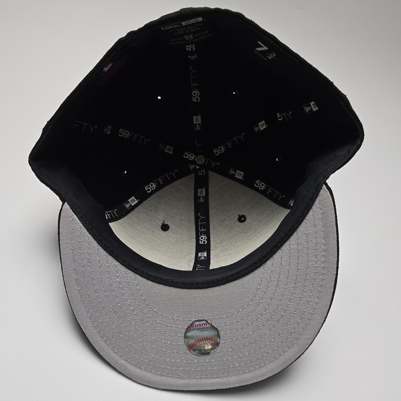 NY Mets Hat 7 3/4 Fitted Black T7L New Era 59Fifty MLB Runner