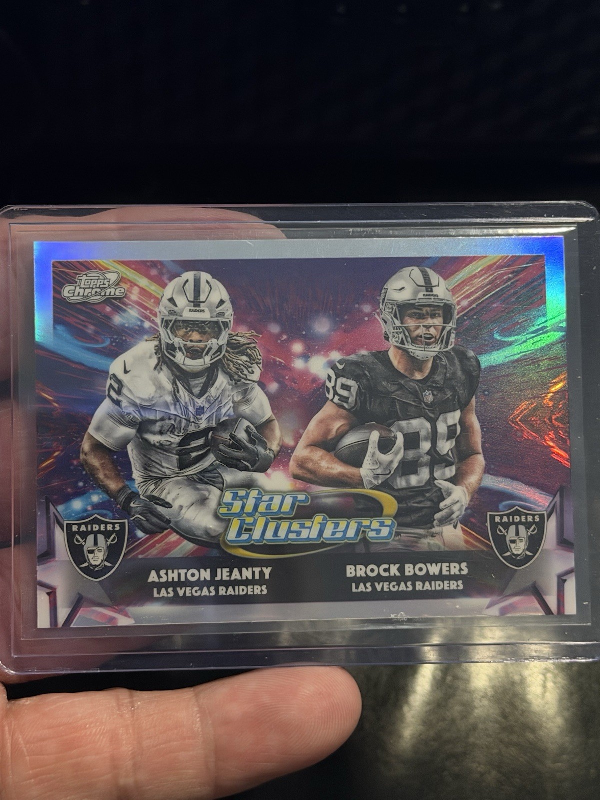 25 Topps Cosmic Chrome Ashton Jeanty Brock Bowers Star Clusters Silver SP
