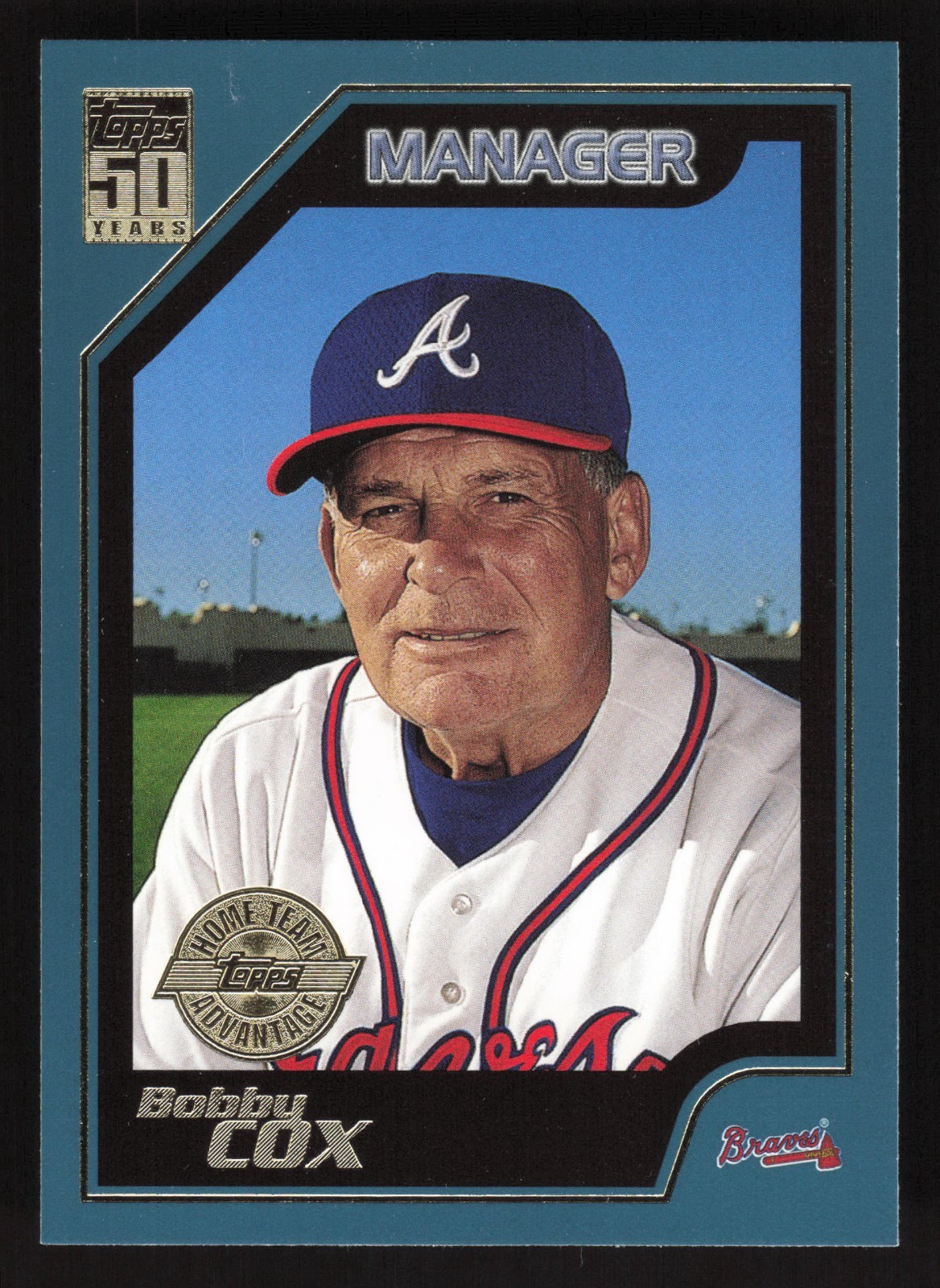 2001 Topps #323 Bobby Cox HOME TEAM ADVANTAGE (HTA Stamped) QTY Available