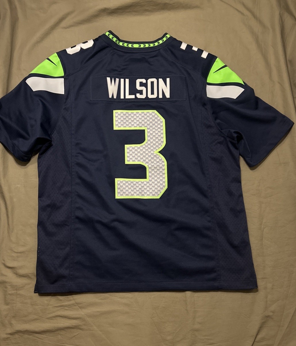 Seattle Seahawks Russell Wilson Jersey Nike Men’s Size XL NFL