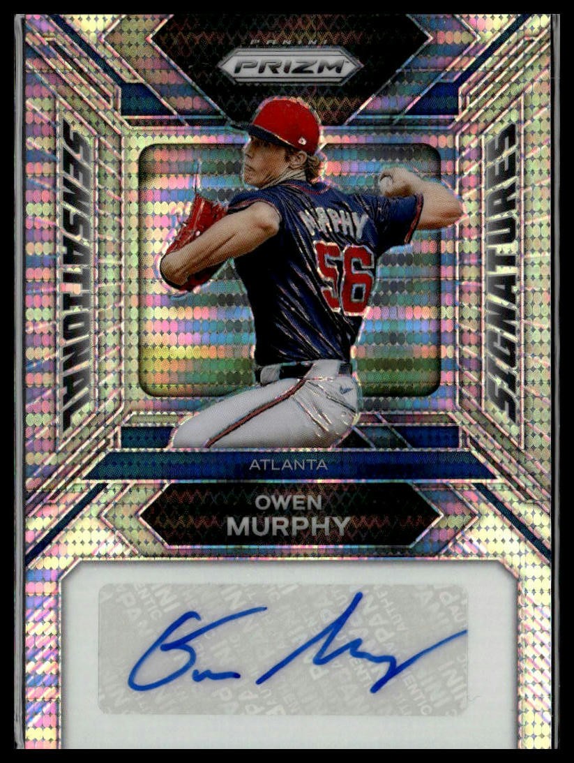 2024 Panini Prizm #SS-OM Owen Murphy Sensational Signatures Pulsar Prizms #/199