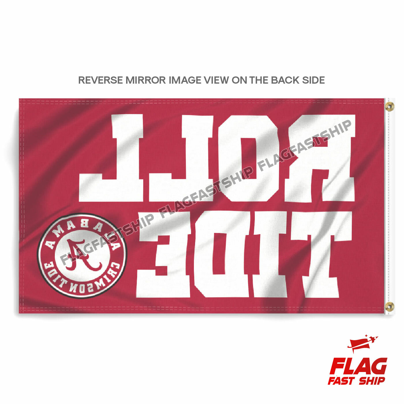 Alabama Football Crimson Tide 3×5 ft Flag Banner ROLL TIDE FREE Shipping NCAA