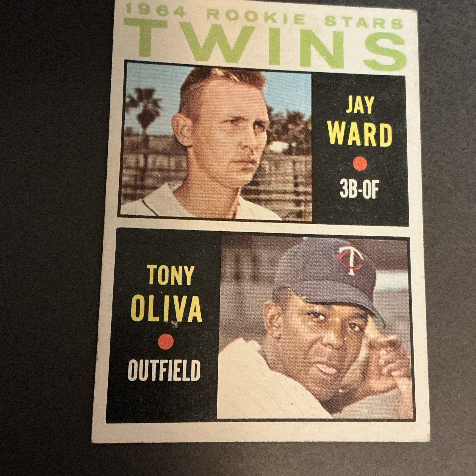 Topps 1964 Topps Rookie Stars Jay Ward/Tony Oliva #116 Twins Baseball Card