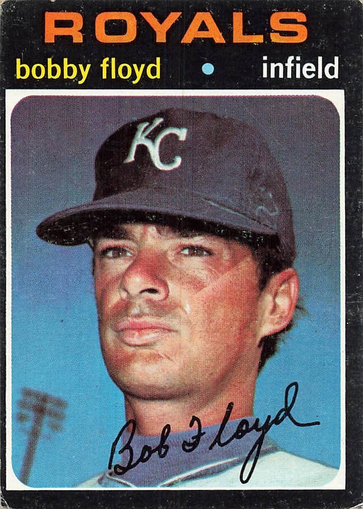 BOBBY FLOYD 1971 TOPPS BASEBALL HI #’S #646