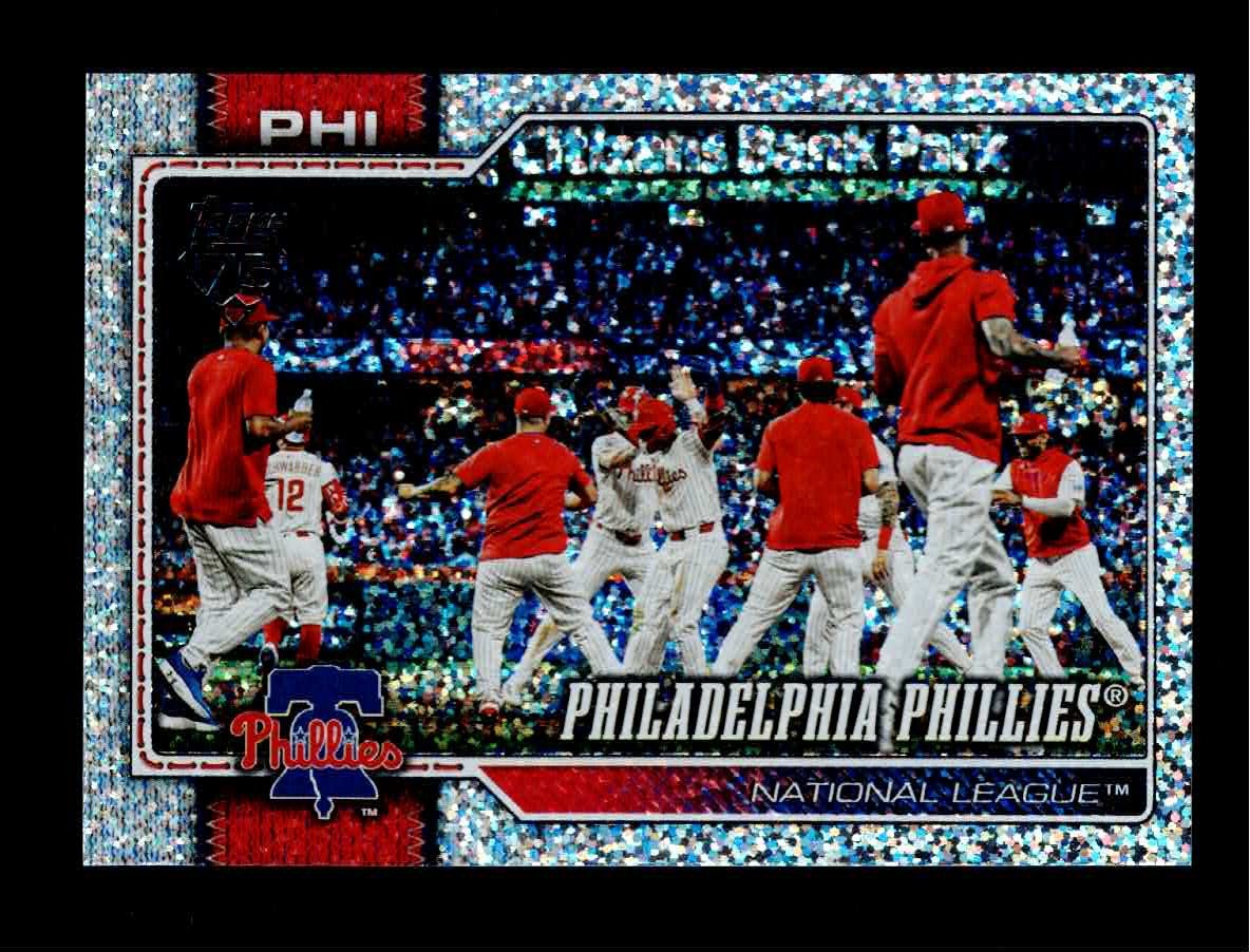 2026 Topps Series 1 #295 PHILADELPHIA PHILLIES TC Team Card CONFETTI FOIL