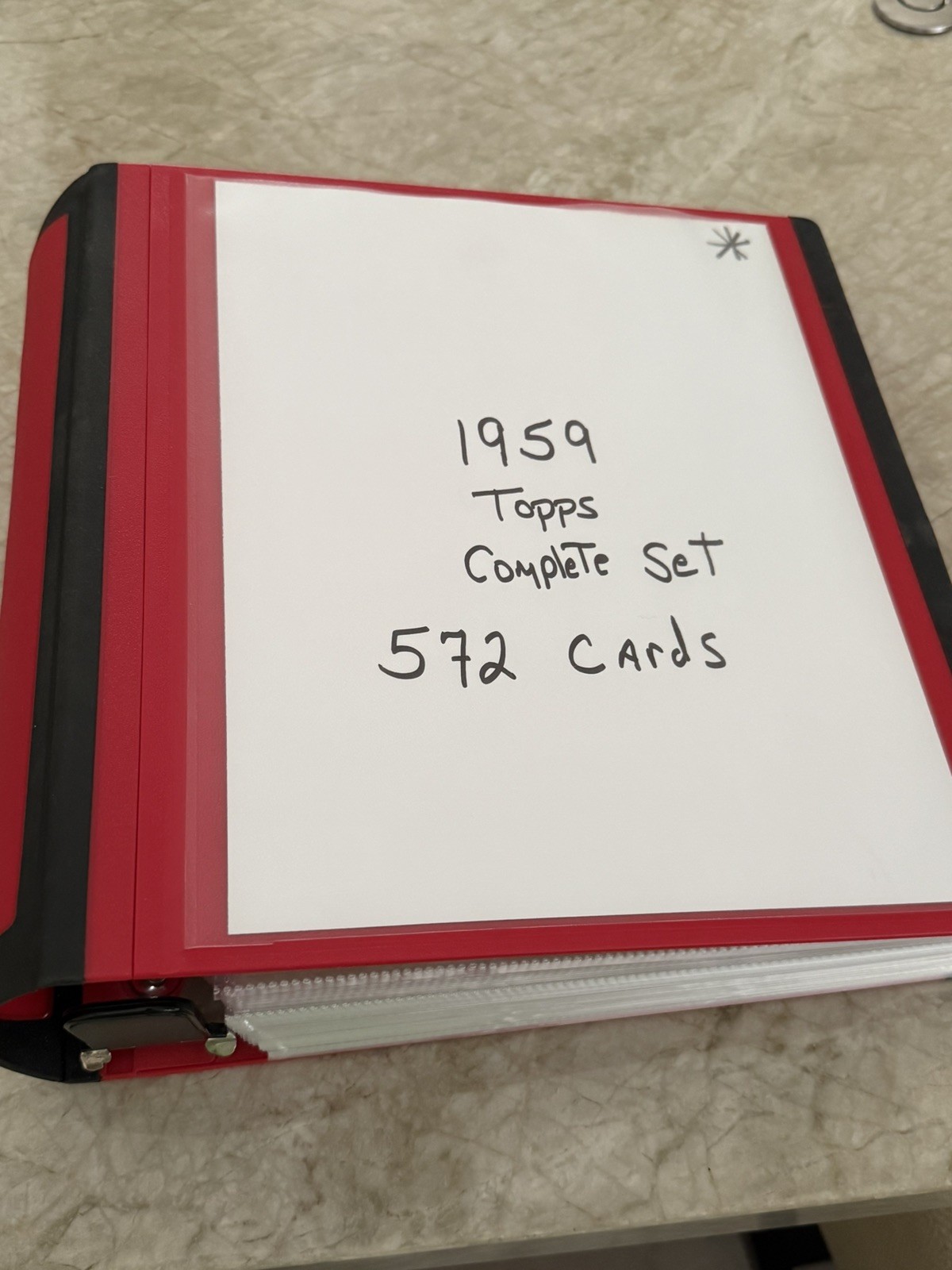 1959 Topps Baseball Complete Set 572 cards