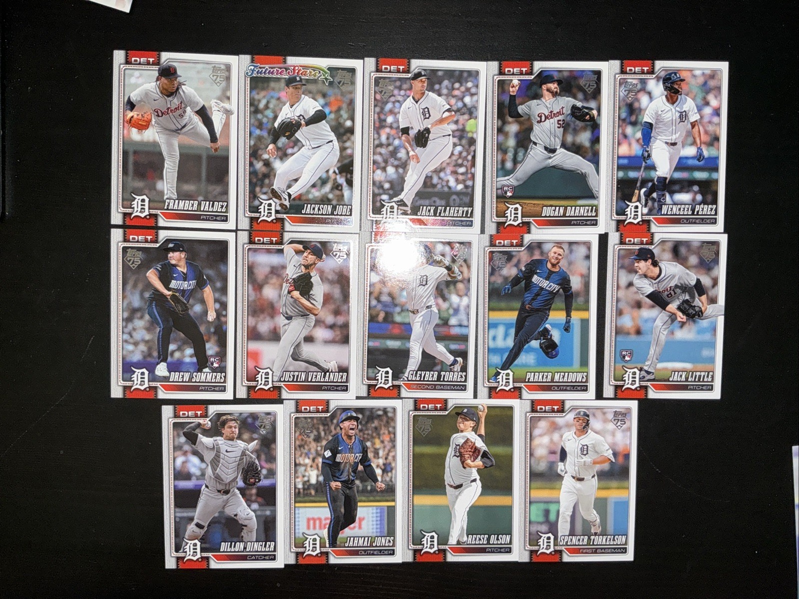 2026 Topps Series 2 – DETROIT TIGERS – Complete Team Set of 14 Cards