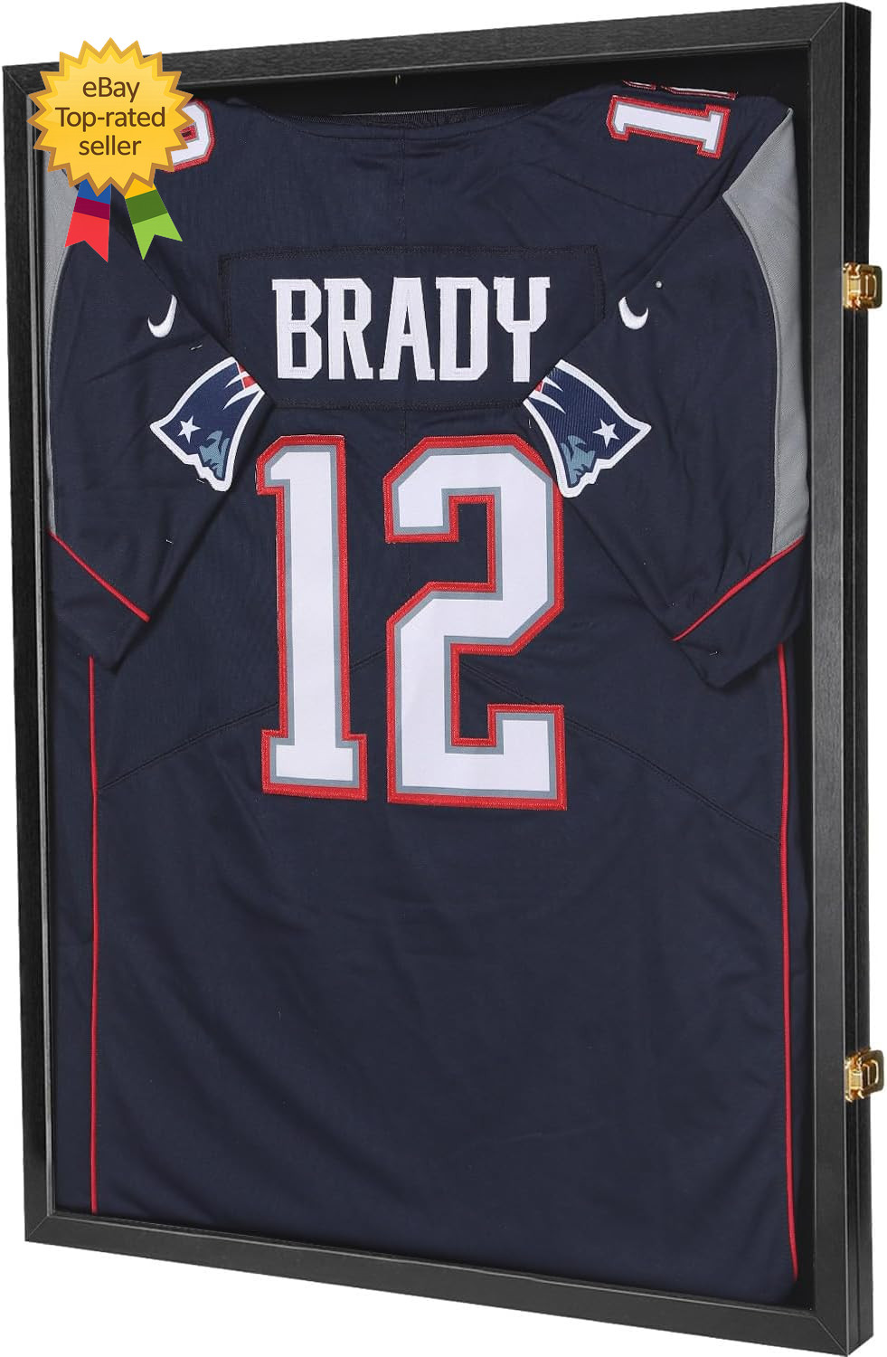 Display Case Jersey Shadow Box with 98% UV Protective Acrylic Door for Sports