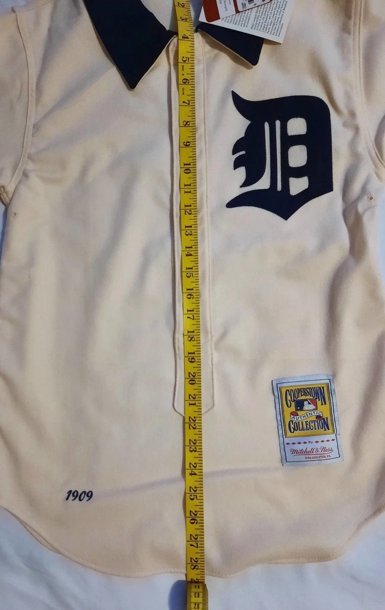 NWT Detroit Tigers 1909 Ty Cobb Mitchell & Ness Wool Jersey Sz 36 S