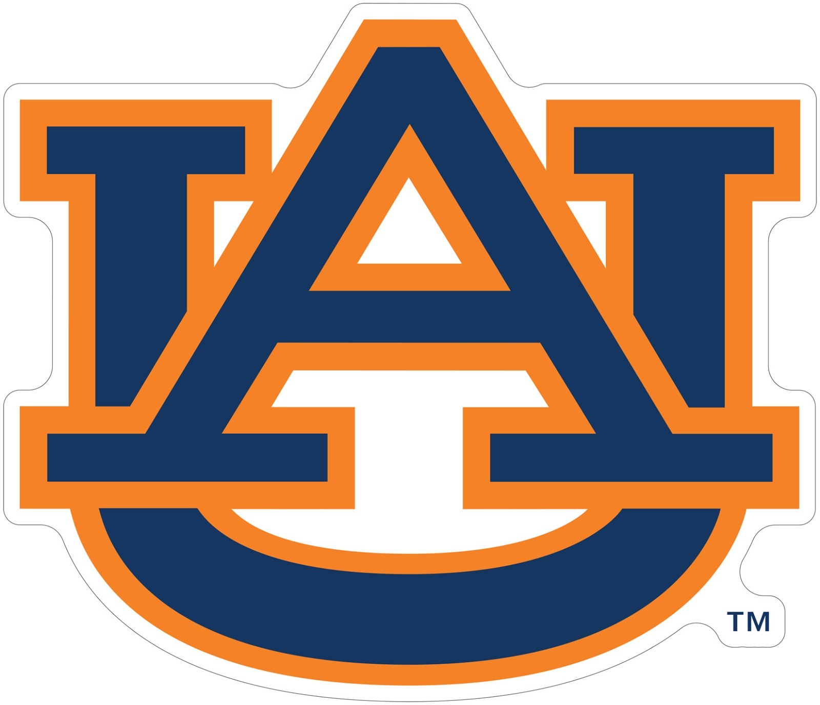 Auburn Tigers Logo Die Cut Laminated Vinyl Decal Sticker All Weather Safe