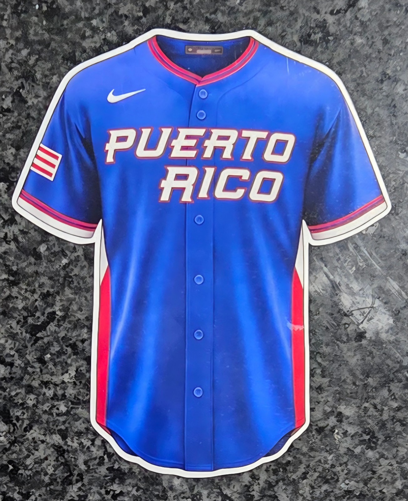 2026 WBC Puerto Rico Baseball Away Jersey World Baseball Classic Decal Sticker