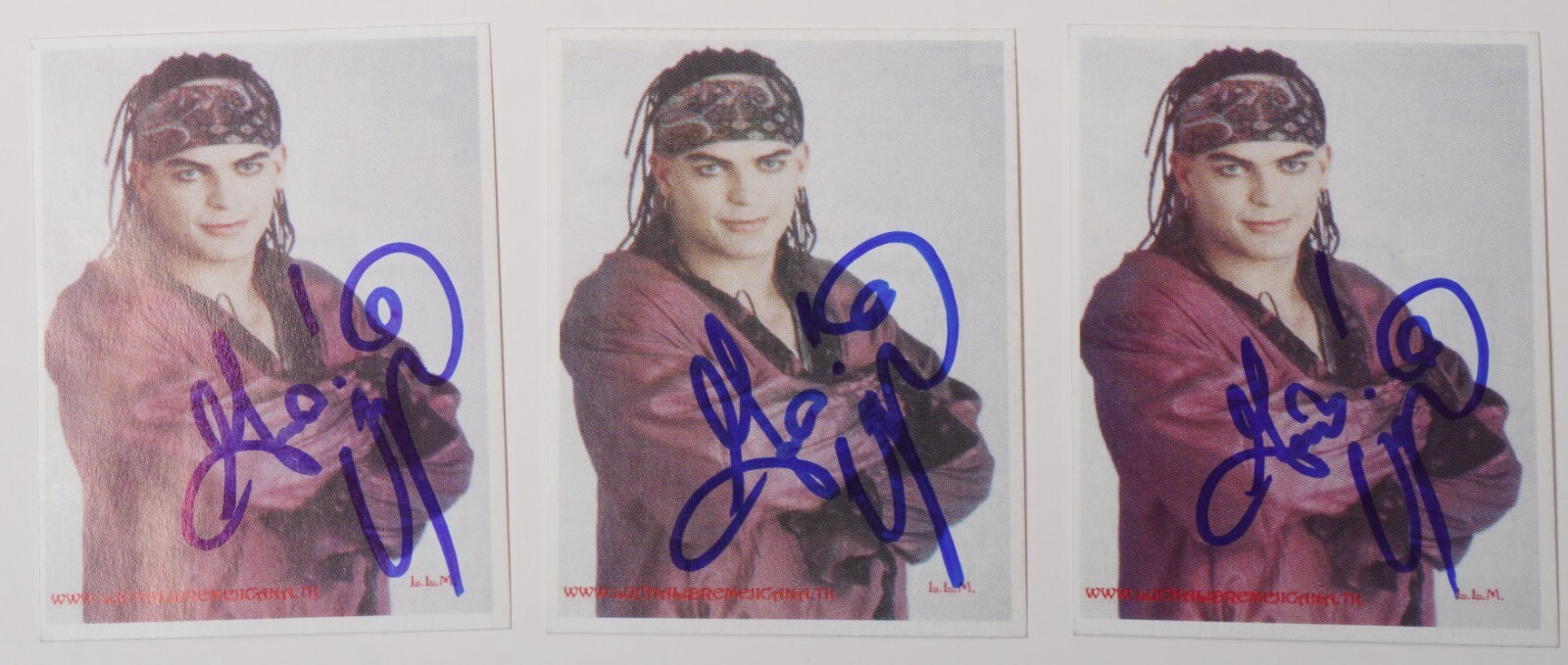 Vampiro Signed 2004 Las Estrellas De La Lucha Libre Album Stickers Card #48 AAA