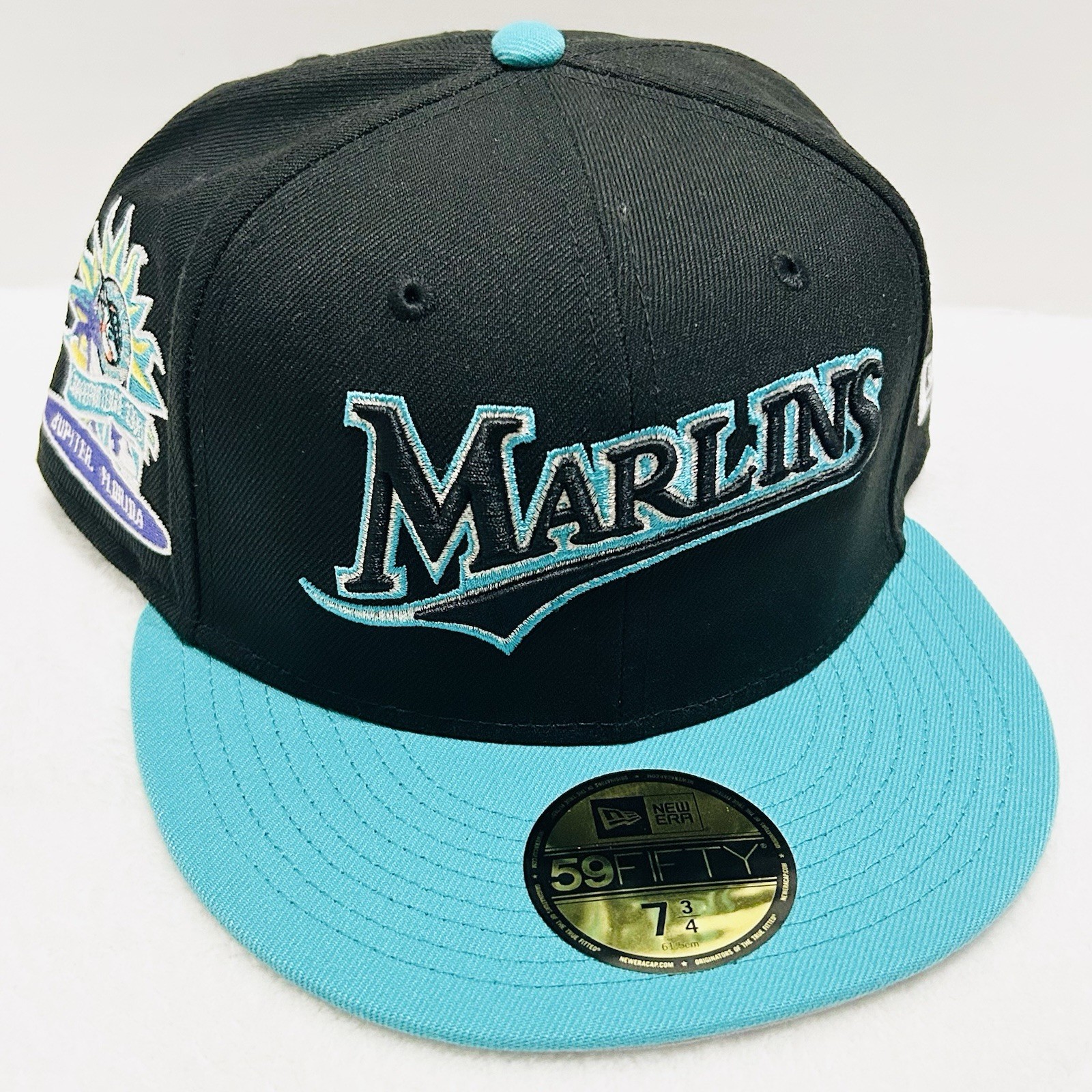 New Era Florida Marlins Spring Training 59FIFTY Fitted Hat Cap 7 3/4 Black MLB