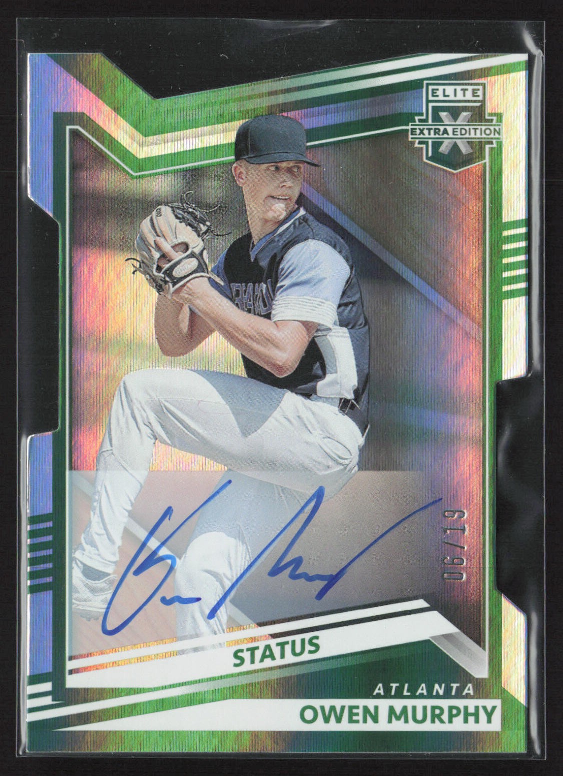 2022 Panini Elite Extra Edition #20 Owen Murphy Status Die Cut Signatures #/19