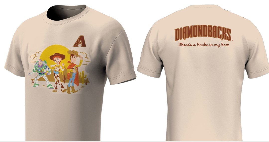 NEW – Dbacks Toy Storry 5 Day Giveaway T-Shirt – Full Size