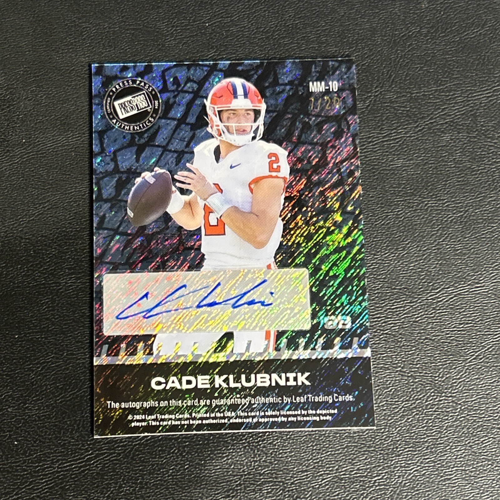 2024 Leaf Collective Cameron Ward Cade Klubnik Dual Auto /20
