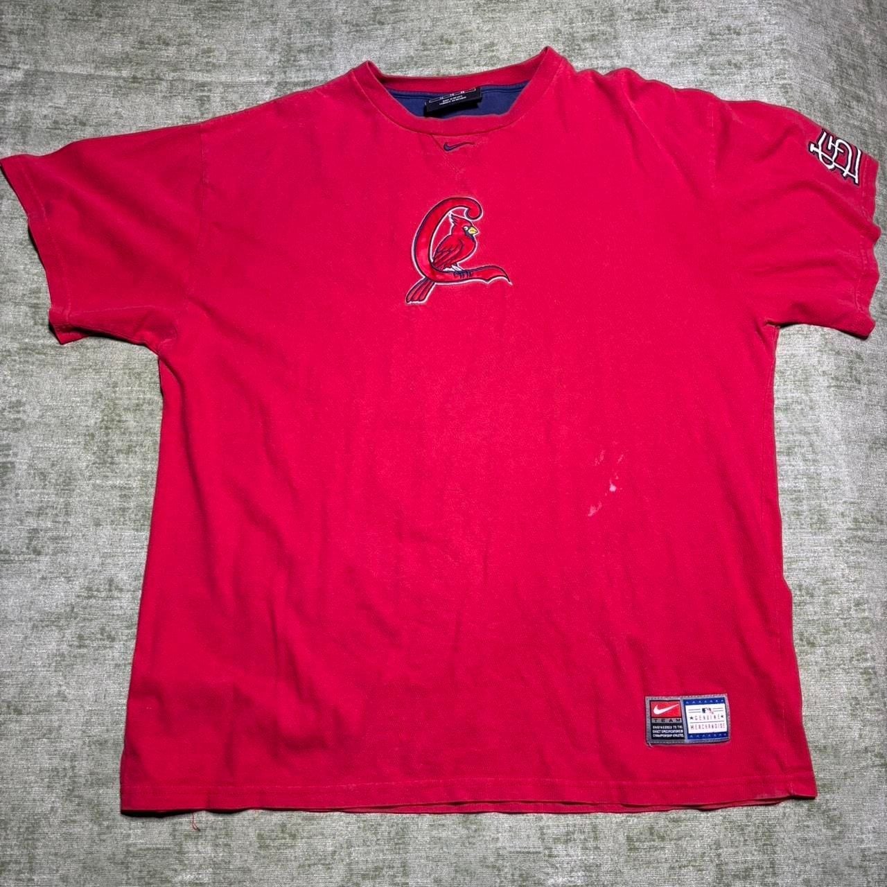 Nike St. Louis Cardinals Center Swoosh MLB T-Shirt Red