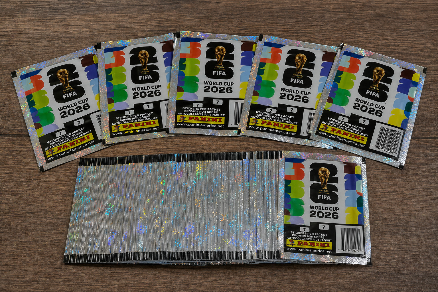 100Sealed Panini Sticker Packs | 7 Stickers Per Pack | Brand New Official Panini