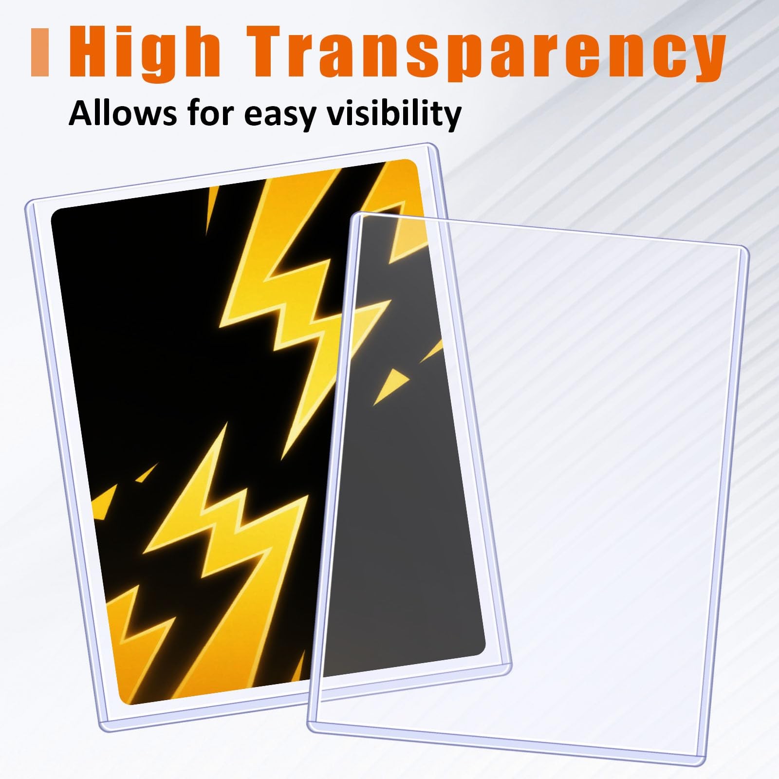 Jumbo Card Hard Sleeves, Top Loader for 5.4×7.4″ 5.4×7.4 inches, Clear