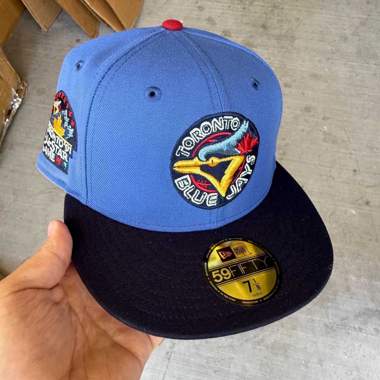 Size 7 1/8- Toronto Blue Jays Hat Club 91 All Star Game New Era 59fifty Fitted