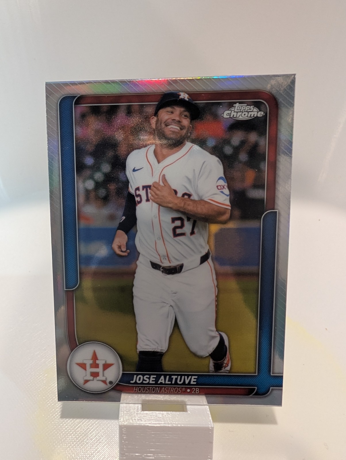 2026 Topps Flagship Collection 2 Jose Altuve Chrome Refractor #4 Astros
