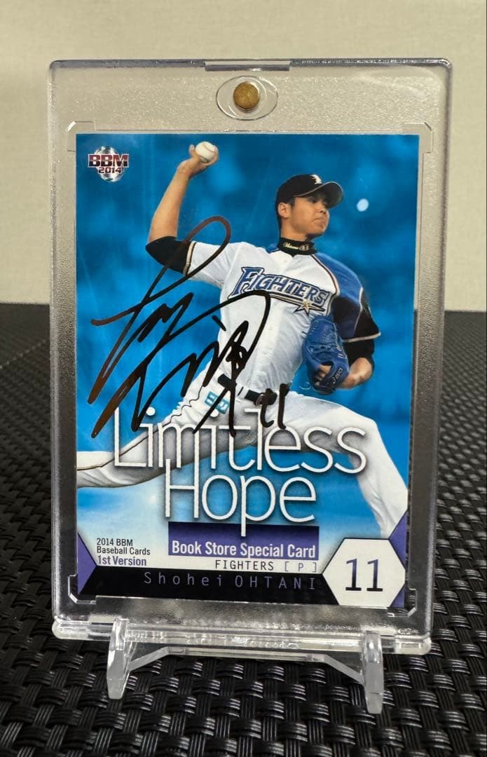 Shohei Ohtani BBM 2014 Book Store Limited Gold Facsimile Signature Card Japan