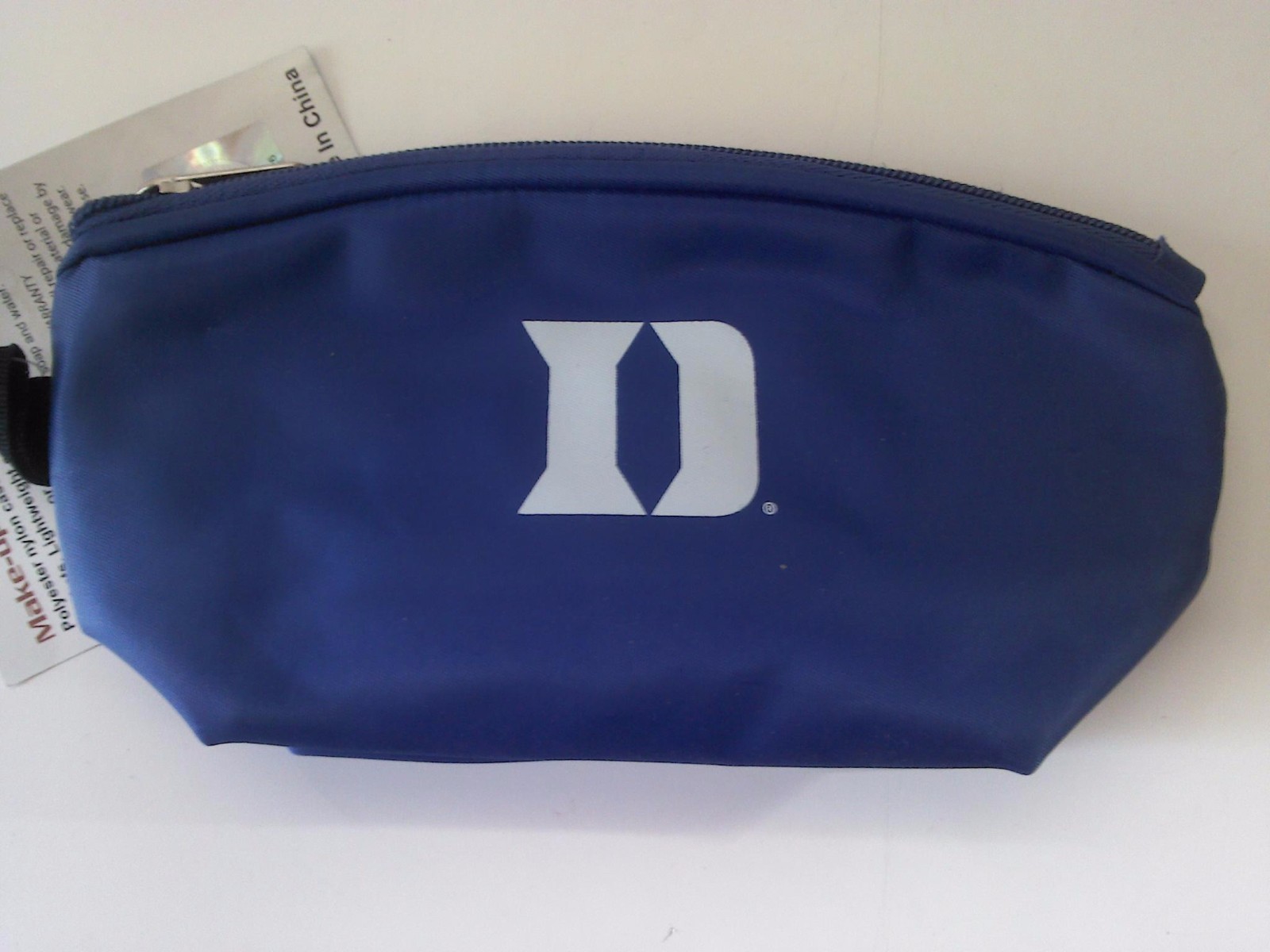 Duke Blue Devils Make-up Case Bag NIP NCAA 8 1/2″ x 4 1/2″ x 2 1/2″ Krzyzewski