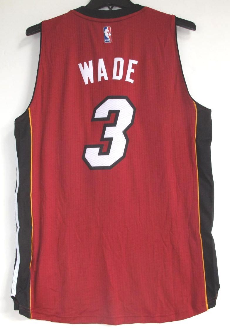 ADIDAS MIAMI HEAT DWYANE WADE SWINGMAN RED ALT JERSEY XL