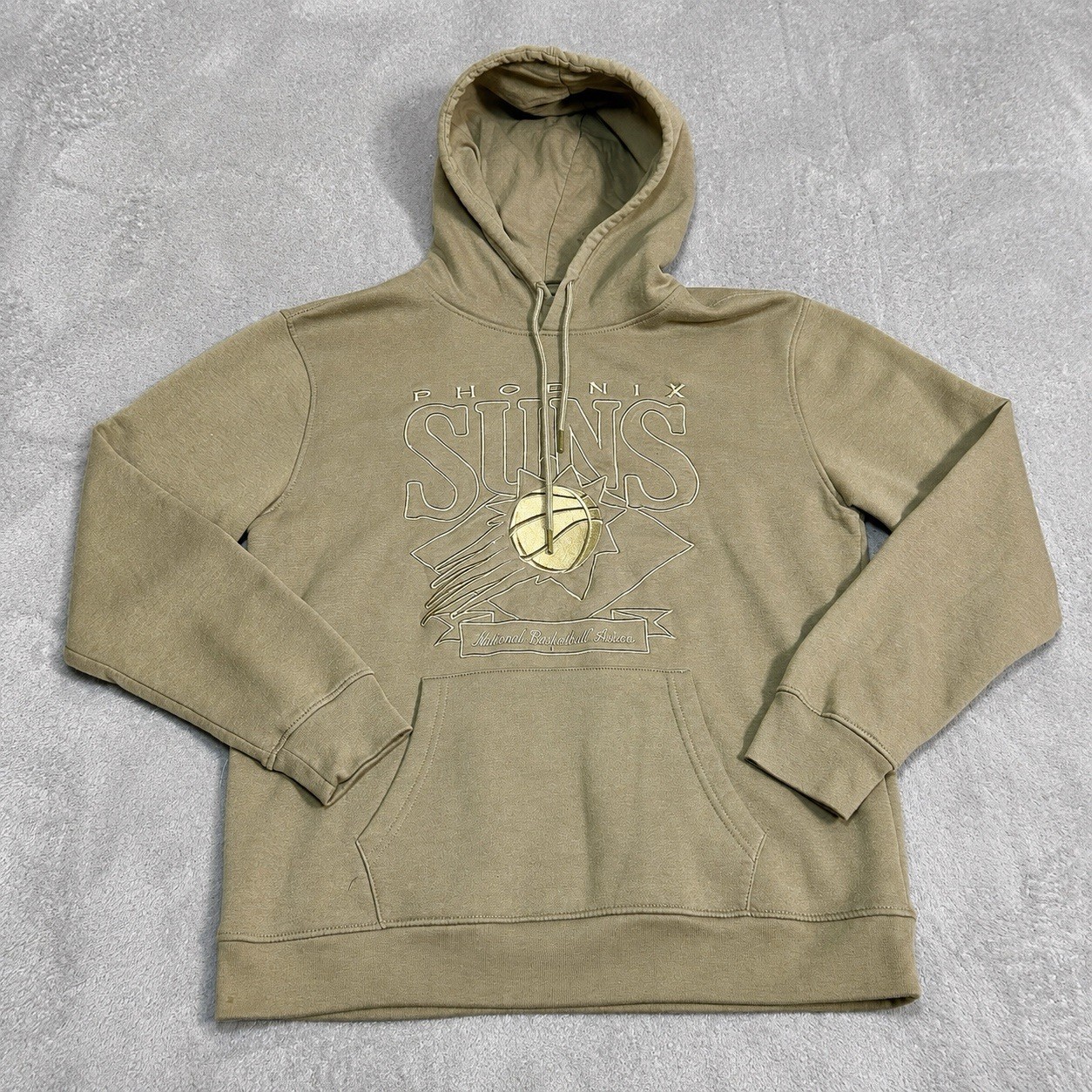 Phoenix Suns Hoodie Mens Approx XXL Tan NBA Fleece Pullover No Brand Tag