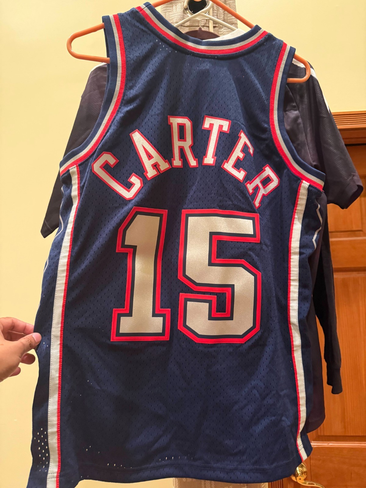 Vince Carter New Jersey Nets Mitchell Ness Swingman Jersey Navy Size M HWC