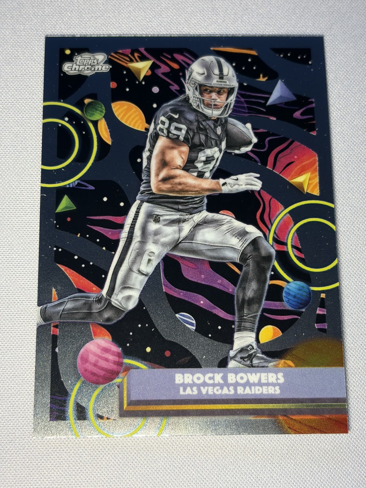 2025 Topps Cosmic Chrome Football BROCK BOWERS #51 Base – Raiders