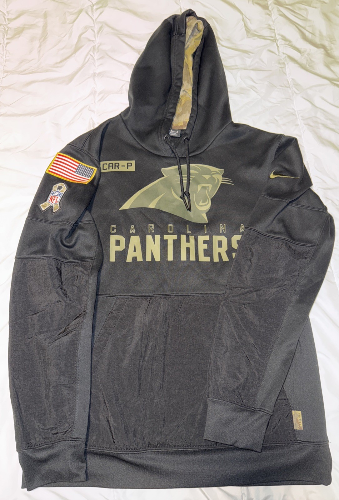 ✨CAROLINA PANTHERS 2020 NIKE NFL Salute to Service Hoodie Men’s Medium✨