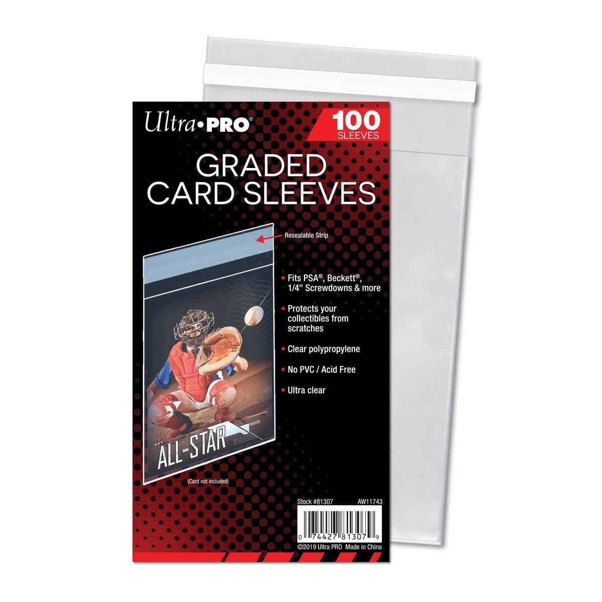 Ultra PRO Graded Card Sleeves 100ct – Fits PSA Beckett KSA TAG CGC – NEW SEALED