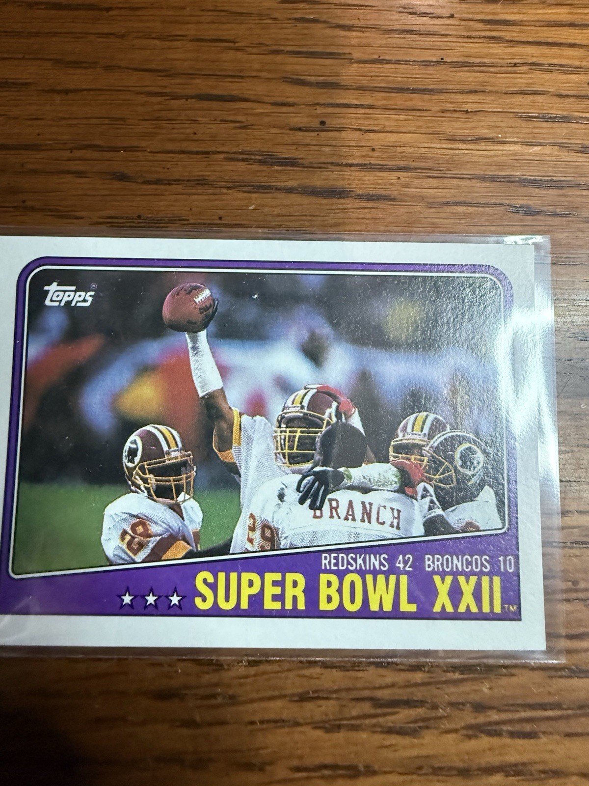 1988 Topps – Super Bowl XXII #1/Redskins & Broncos