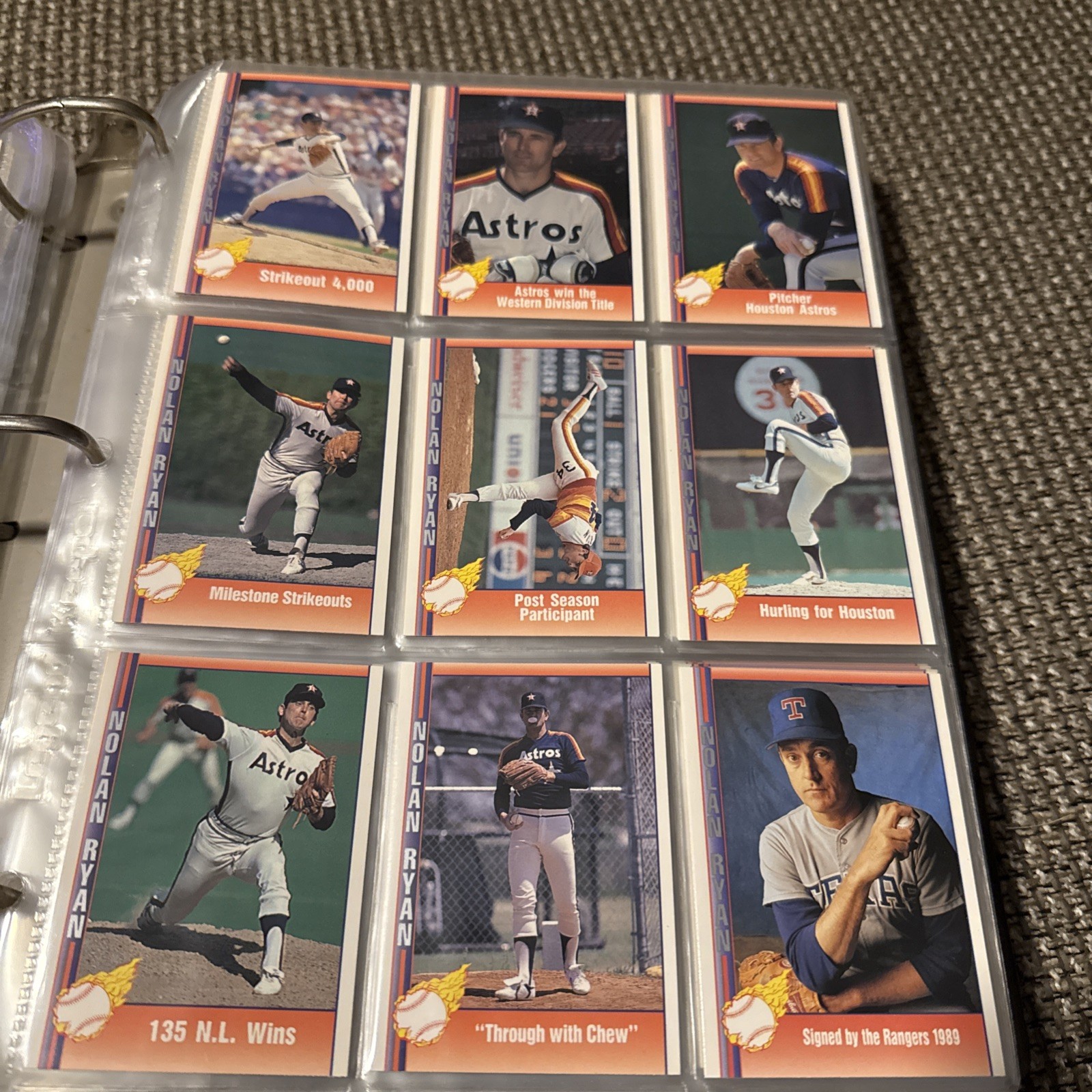 1991-92 Pacific Ryan Texas Express Baseball -You Pick- Nolan Ryan MLB Cards